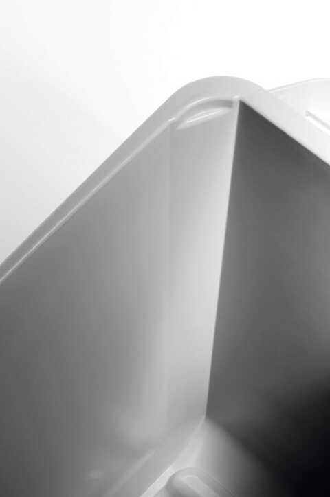 Tunna Durable Durabin Rektangulär med Handtag Gul 60L