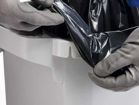 Tunna Durable Durabin Rektangulär med Handtag Gul 60L