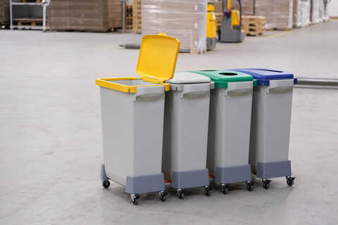 Tunna Durable Durabin Rektangulär med Handtag Gul 60L