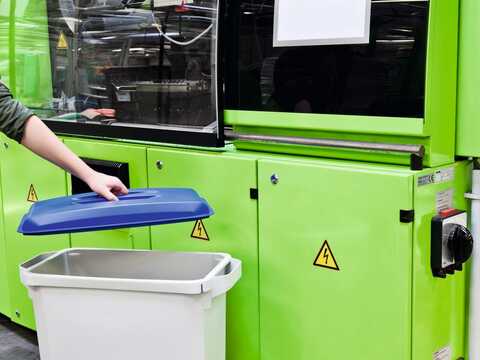 Tunna Durable Durabin Rektangulär med Handtag Gul 60L