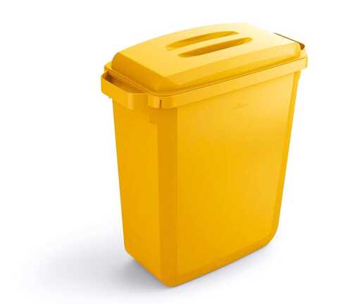 Tunna Durable Durabin Rektangulär med Handtag Gul 60L