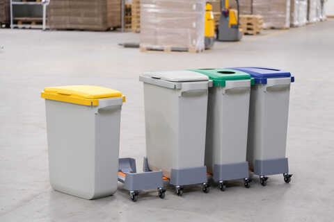 Tunna Durable Durabin Rektangulär med Handtag Gul 60L