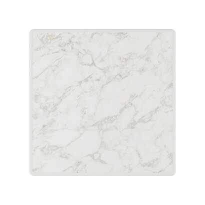 Bordsskiva Fyrkantig Sevelit Marble Blanc 70x70mm