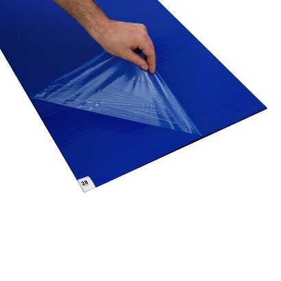 Klibbmatta Blå 60x115cm 30ark/bunt x 20buntar/fp