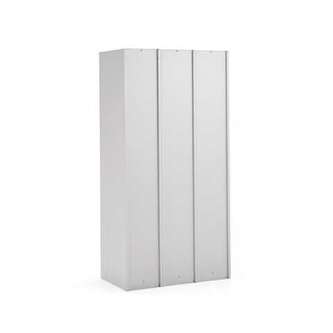 Klädskåp Click 1-dörr x 3 modul Mörkgrå 1800x900x500mm