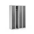 Klädskåp Click 1-dörr x 4 modul Mörkgrå 1800x1200x500mm