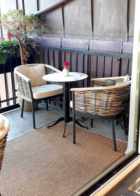 Bordsskiva Stable Table White Marble Ø70cm