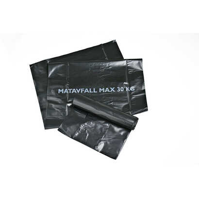 Sopsäck PolyREG LD Matavfall Svart 60L 80my 25st/rl
